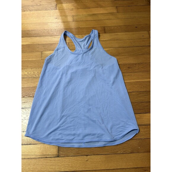 Lululemon Size 10 Essential Racerback Pleated Tank Top Hydrangea Blue - Picture 2 of 4
